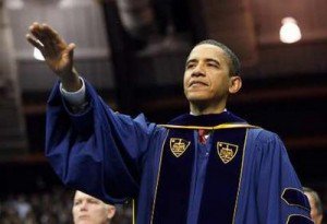 And finally, the one guy who on the list who can legitimately be accused of neo-Fascism, and of trying to rule America with a kind of “Fuhrerprinzip”, as seen by his recent unconstitutional amnesty, among other actions–the current president, Barack Hussein Obama, receiving an honorary degree: