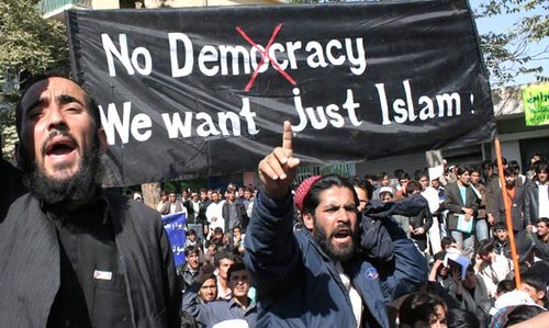 SignNoDemocracyJustIslam1