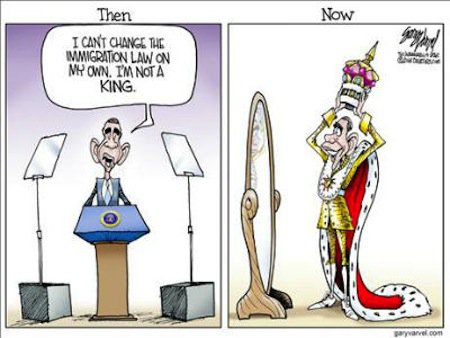 CartoonObamaKingSelfCrown1