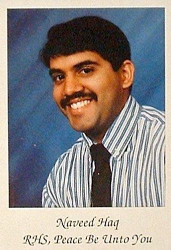 Naveed Haq’s 1994 Richland High School yearbook photograph.