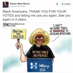 hillary-clinton-pastor-burns-black-face