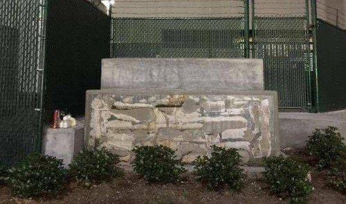 All that remains of Liberty Place Monument