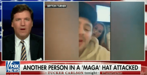 PersonInMAGAhatAttacked-TuckerCarlson