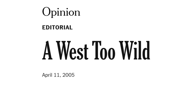 Opinion_A_West_Too_Wild__Published_2005_